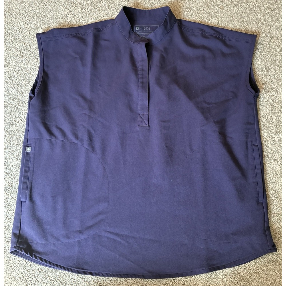 Figs Rafaela Oversized Scrub Top Purple Shadow Women's Size S